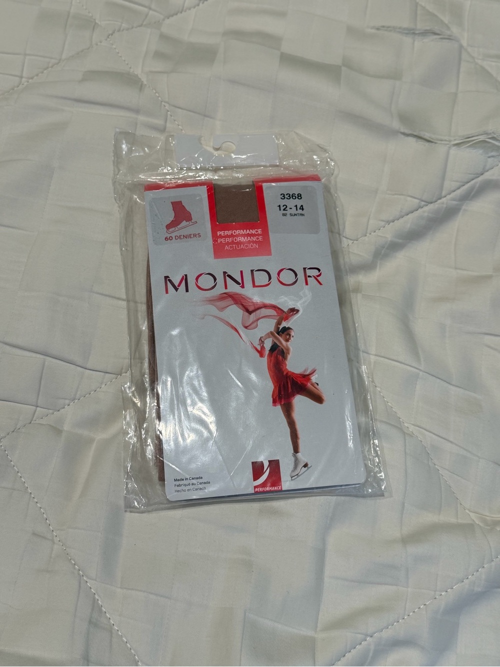 Mondor 3368 Suntan Boot Cover Skating Tights